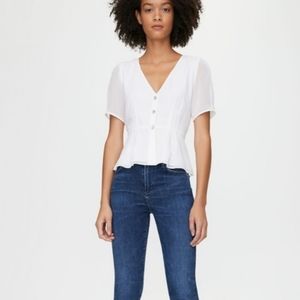 NWOT - Aritzia Wilfred | Button Front Blouse - Size 8